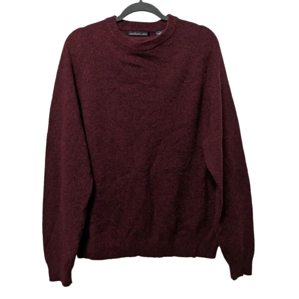 NORTHERN ISLES 100% Lambswool Crew Neck Sweater L
